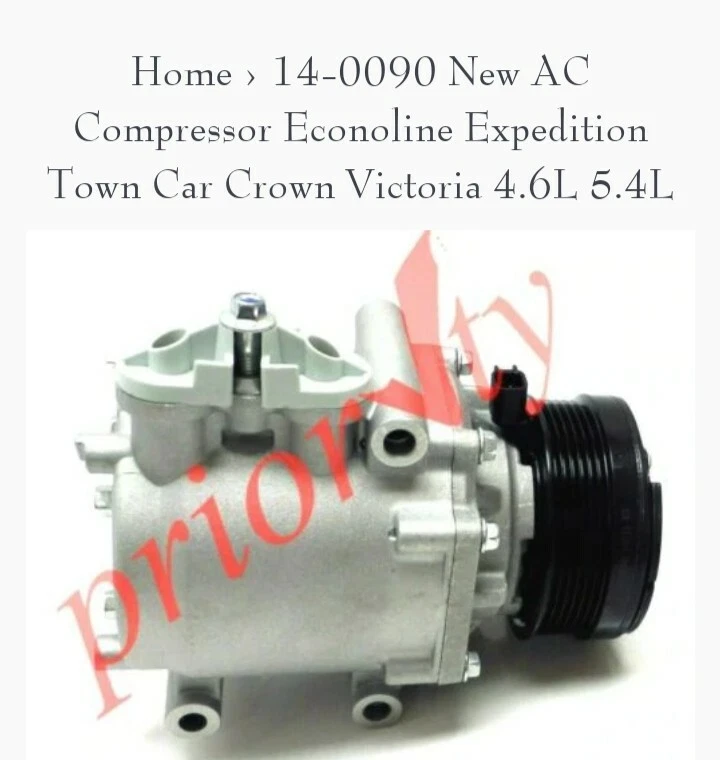14-0090 Nuevo Compresor de Aire Aconoline Expedition Town Car Crown Victoria 4.6L 5.4L Foto 3 de 4