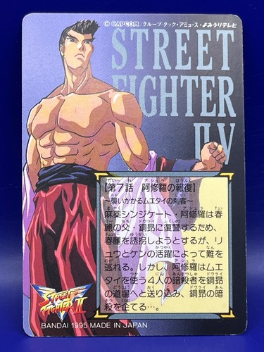 Ken Fei-Long Street Fighter Ⅱ Ⅴ Capcom Carddass Card No.31 Bandai 1995 Japan - Picture 2 of 10