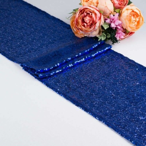 Runner da tavolo paillettes matrimonio quantità raso lungo lucido panno festa decorazione moda - Foto 4 di 27
