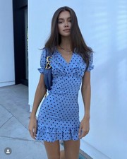 Fashion Nova Got Control Polka Dot Mini Dress Size S