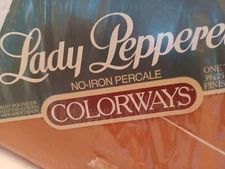 Lady Pepperell NO IRON TWIN FLAT Sheet 180 Thread Count Percale ROSE NEW SEALED