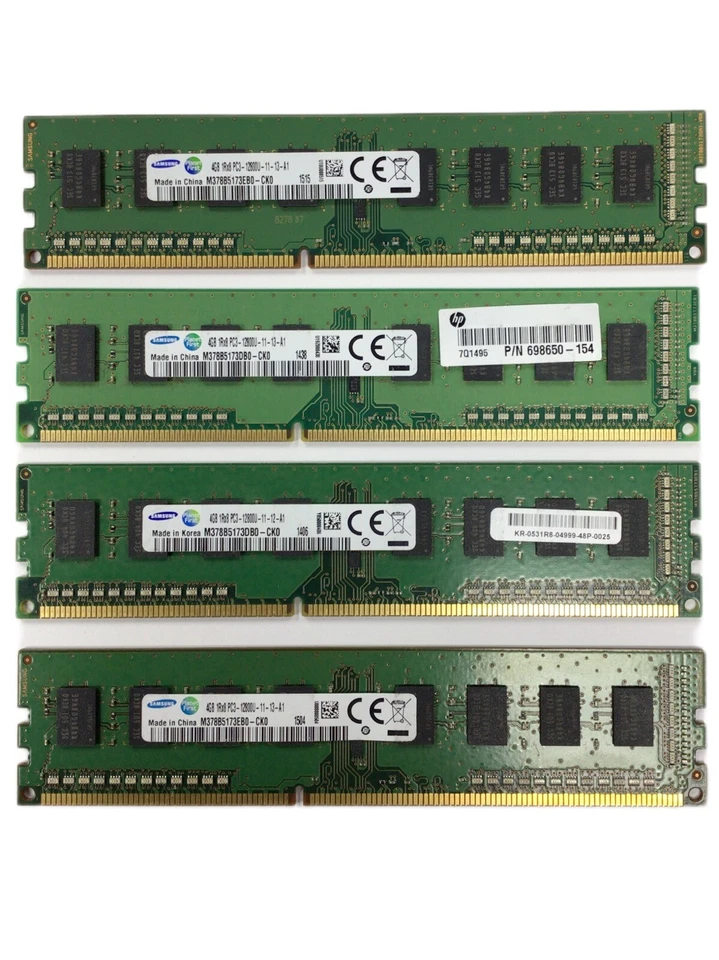 16GB 4x4GB PC3-12800U Dell OptiPlex 7010 7020 9010 9020 990 980 790 Ram Memory - Image 2 of 4