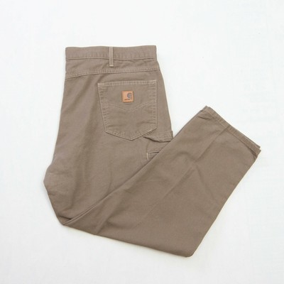 Carhartt Mens Jeans Carpenter Loose Fit Size 44x30 Workwear Beige | eBay