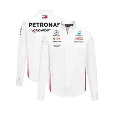 Mercedes AMG Petronas F1 Replica Sponsor Shirt longsleeve, white, M