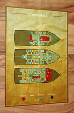The Ship Murder Party Remasted small Poster / Map Connemara Batavier 30x21cm