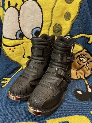 Oneal Motorcycle Boots Mens Rider Shorty Black MX Boot Size 9