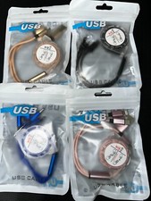 3 in 1 Charging Cable Retractable USB Charger Cord 3 for 10