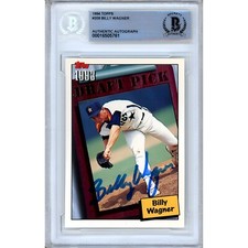 Billy Wagner Signed 1994 Topps 209 Astros RC HOF Beckett BAS Slabbed MLB Auto