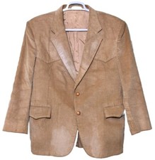 Vintage Levi's Corduroy Jacket Western Wear Elbow Patches Patches 70's 46 Reg