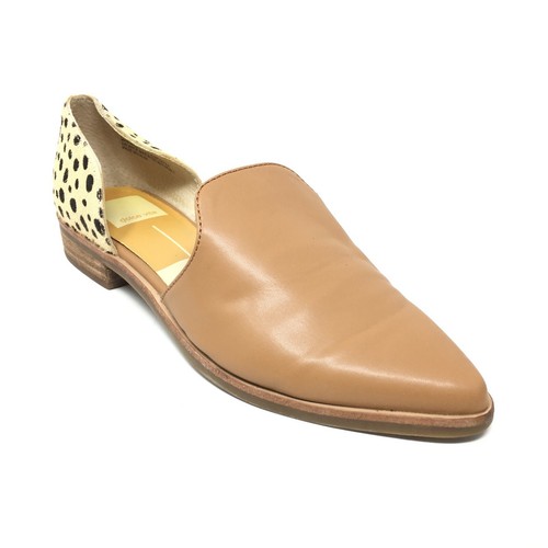 Loafers Flats Shoes Size 6 Brown Fur 