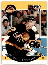 1990-91 Pro Set #304 Paul Reinhart NM Near Mint Canucks ID:43146