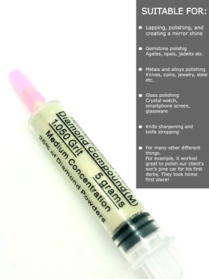 Diamond Polishing Lapping Paste 1050 Grit 12-20 Micron (M) 25% Concentration 5 g