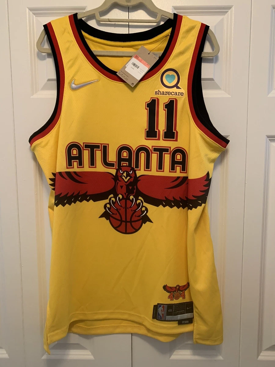 Nike Men's Trae Young Atlanta Hawks 2022 City Edition Swingman Jersey, Black, Size: XS, Polyester