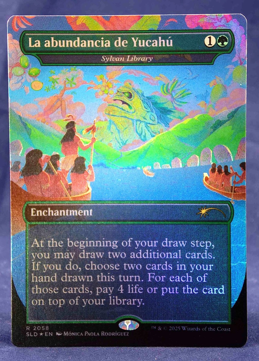 Sylvan Library -MTG-✨FOIL Secret Lair NALAC SLD - NM -La