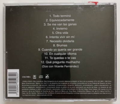 ALEJANDRO FERNANDEZ - ALEJANDRO FERNANDEZ - 2001 MEXICAN CD ALBUM