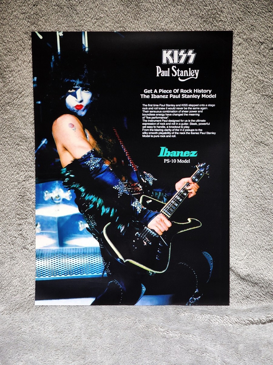 STEAL HEART CLUB スハクル POPUP LPポスター ギター AXE HEAVEN Kiss-2 Cracked Ice Guitar 2M K01 5007 Collectible