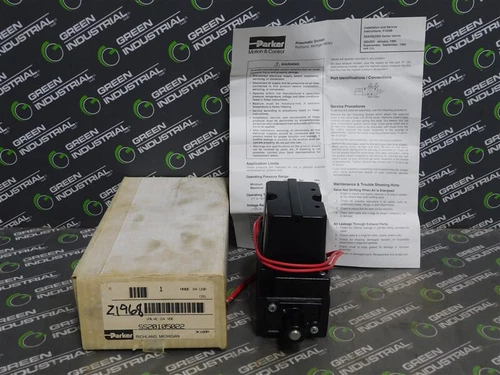 NEW Parker SS20105022 Pneumatic Solenoid Valve 20-150 PSIG 24VDC 8.7W