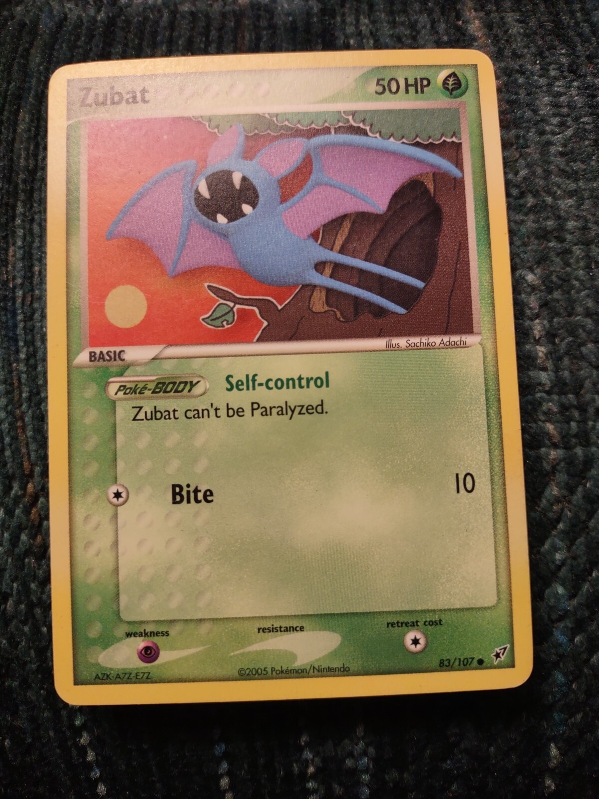 ZUBAT - 83/107 - EX Deoxys - Common - Pokemon Card - NM