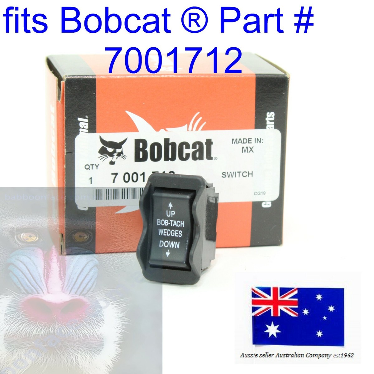 Bobcat Power Bobtach Switch 7001712 S450 S510 S530 S550 S570 S590
