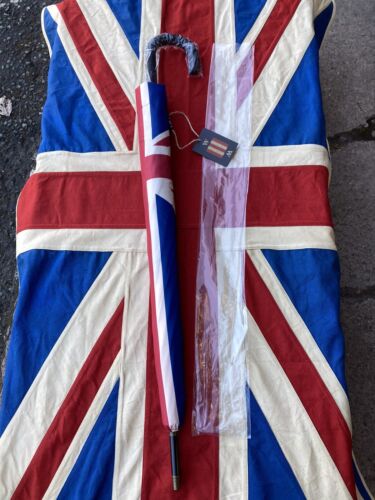 Union Jack Umbrella | Marine | Bronze Automatic Opening Double Lined - Picture 6 of 10