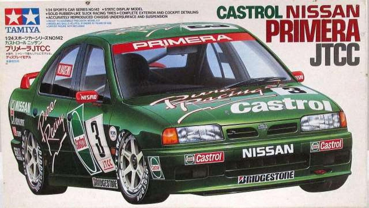 【レア】TAMIYA NISSAN PRIMERA JTCC 1/24 Tamiya Display Model 24142 1/24 Castrol Nissan Primera Jgtc