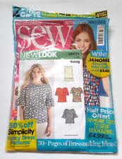 Sew magazine Issue number 89 with New Look sewing Top pattern K6434