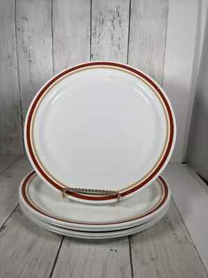 Vintage 5 pc Corning Corelle Cinnamon Chestnut Dinnerware 10'' Dinner Plates