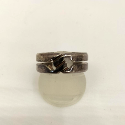 GUCCI Infinity Knot Sterling Silver 925 Band Ring Size 9 US 5 with