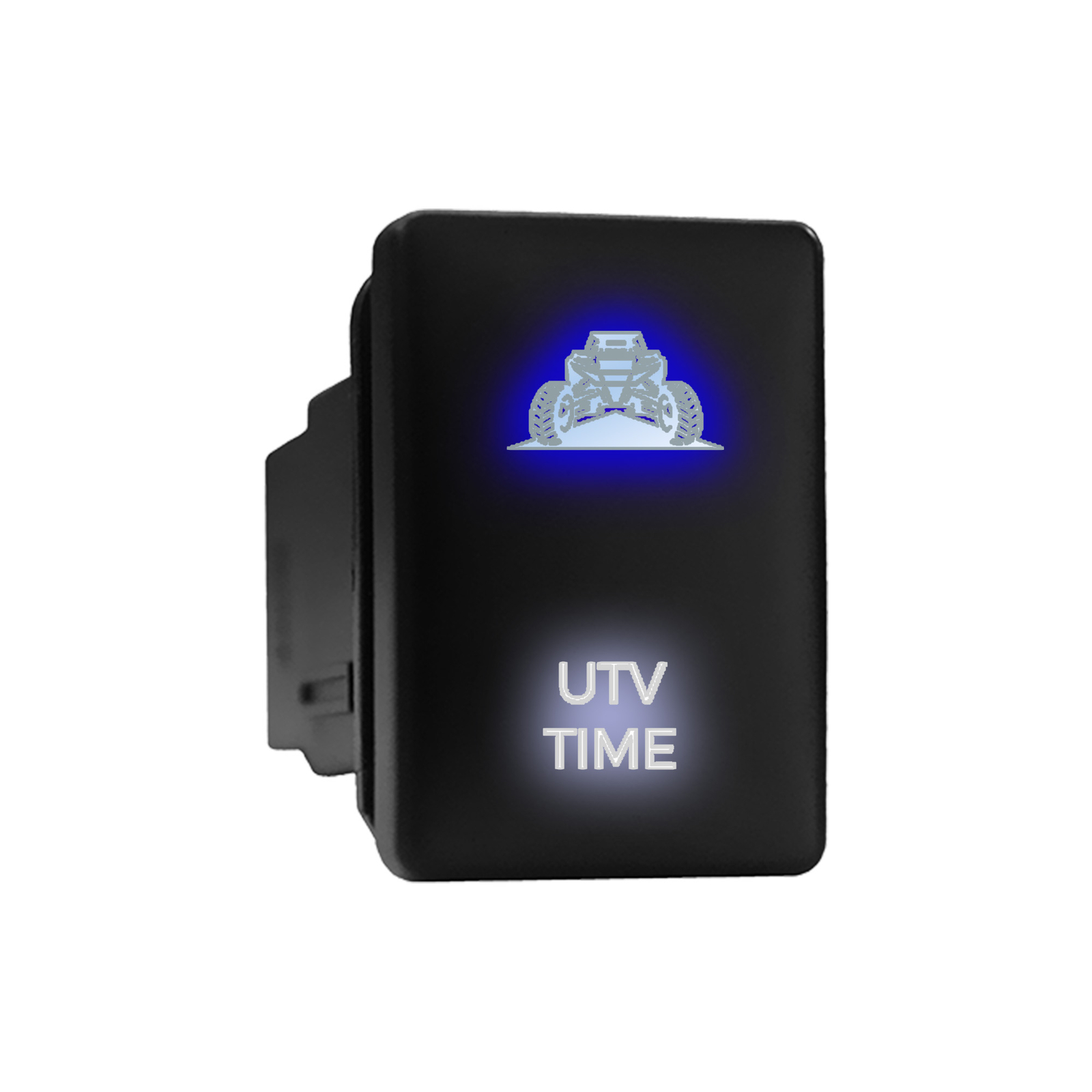 Toyota UTV LED Push Button Replacement 1.28x0.87in Blue White