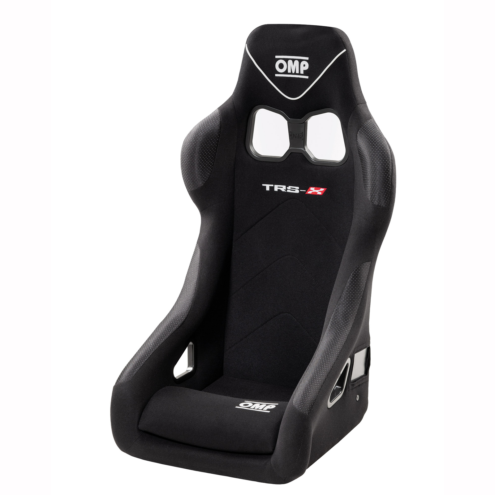 OMP TRS-X Black Steel Frame Seat - FIA 8855-1999 Approved / Base & Side Mounted