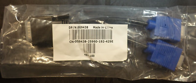 Dell 0G9438 Molex Dms-59 zu dual VGA Kabel Adapter Neu ungeöffnet Vga auf DMS 59