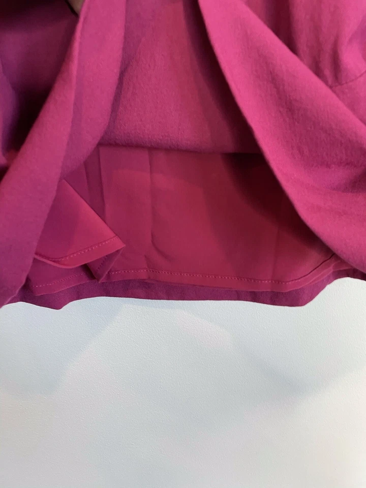 Emporio Armani Talla 42 10 Rosa Crepe Bolsa de Papel Cintura Falda Hecha en Italia Diseñador Foto 3 de 4
