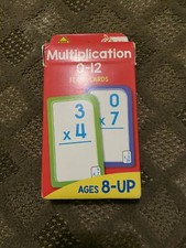 Schoolzone.com Multiplication 0-12 Flash Cards Ages 8-Up, Used In Excellent Cond