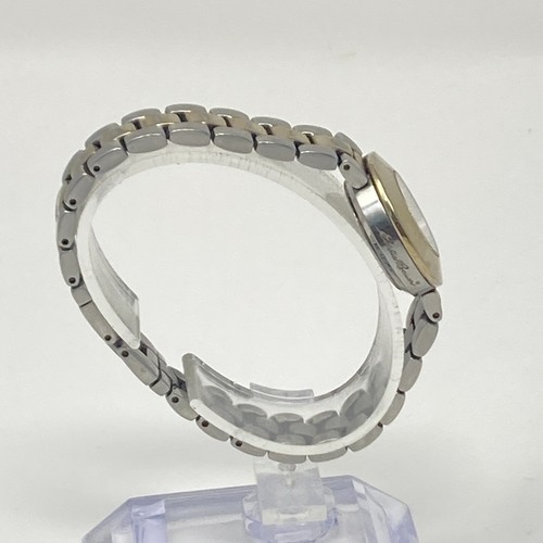 Eddie Bauer Watch Women 23mm Silver Gold Two Tone Petite Round New Battery 6.25" - Picture 8 of 20