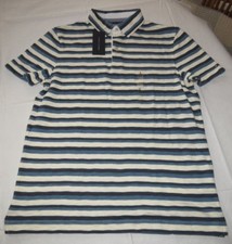 Men's Tommy Hilfiger Short Sleeve Polo shirt XL Custom Fit 78B6189 146 Striped
