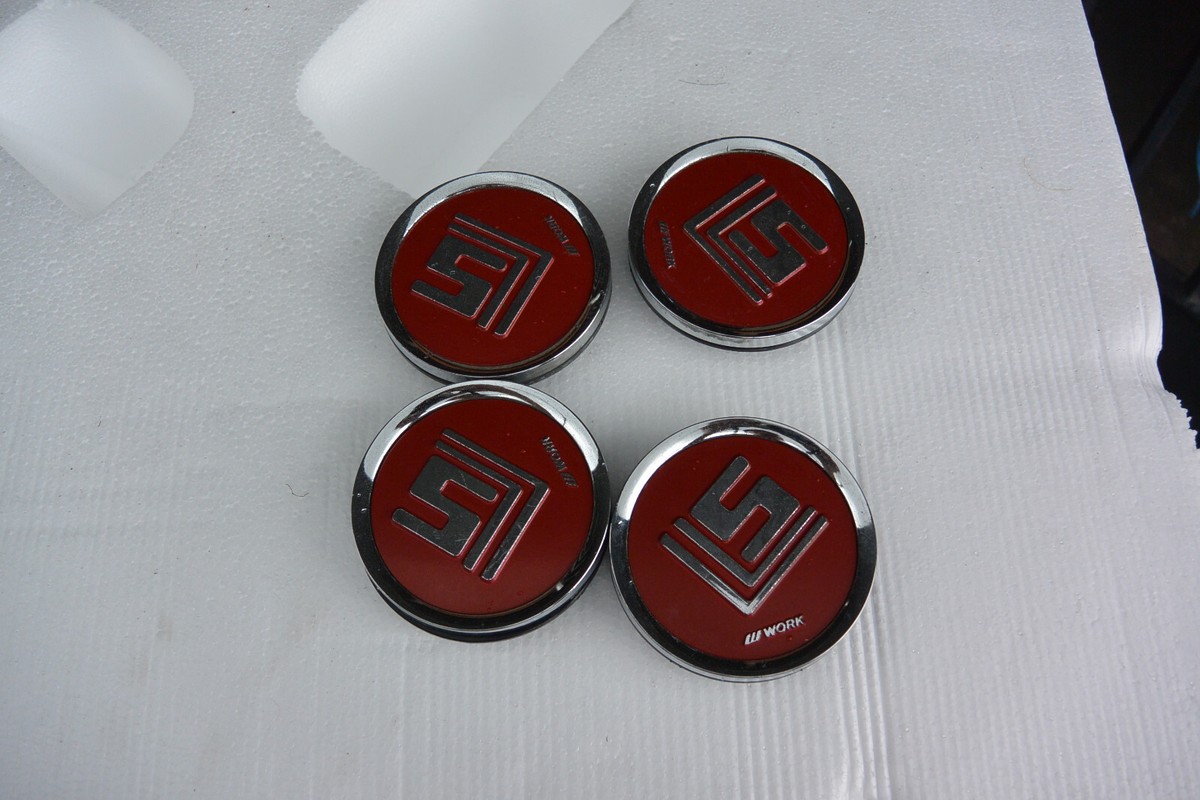 JDM WORK LS LS207 207 406 center caps rims wheels | eBay