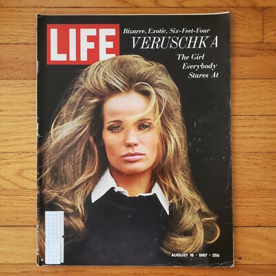 Life Magazine Model Veruschka Ravi Shankar Carl Yaz Dating Game August 18 1967