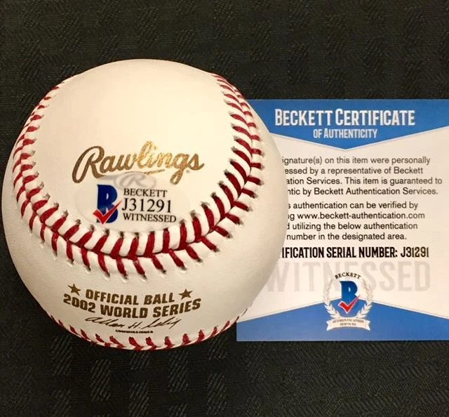 Adam Kennedy "2002 WS Champ" Angels signed World Series Baseball BAS COA Beckett - Image 2 of 3