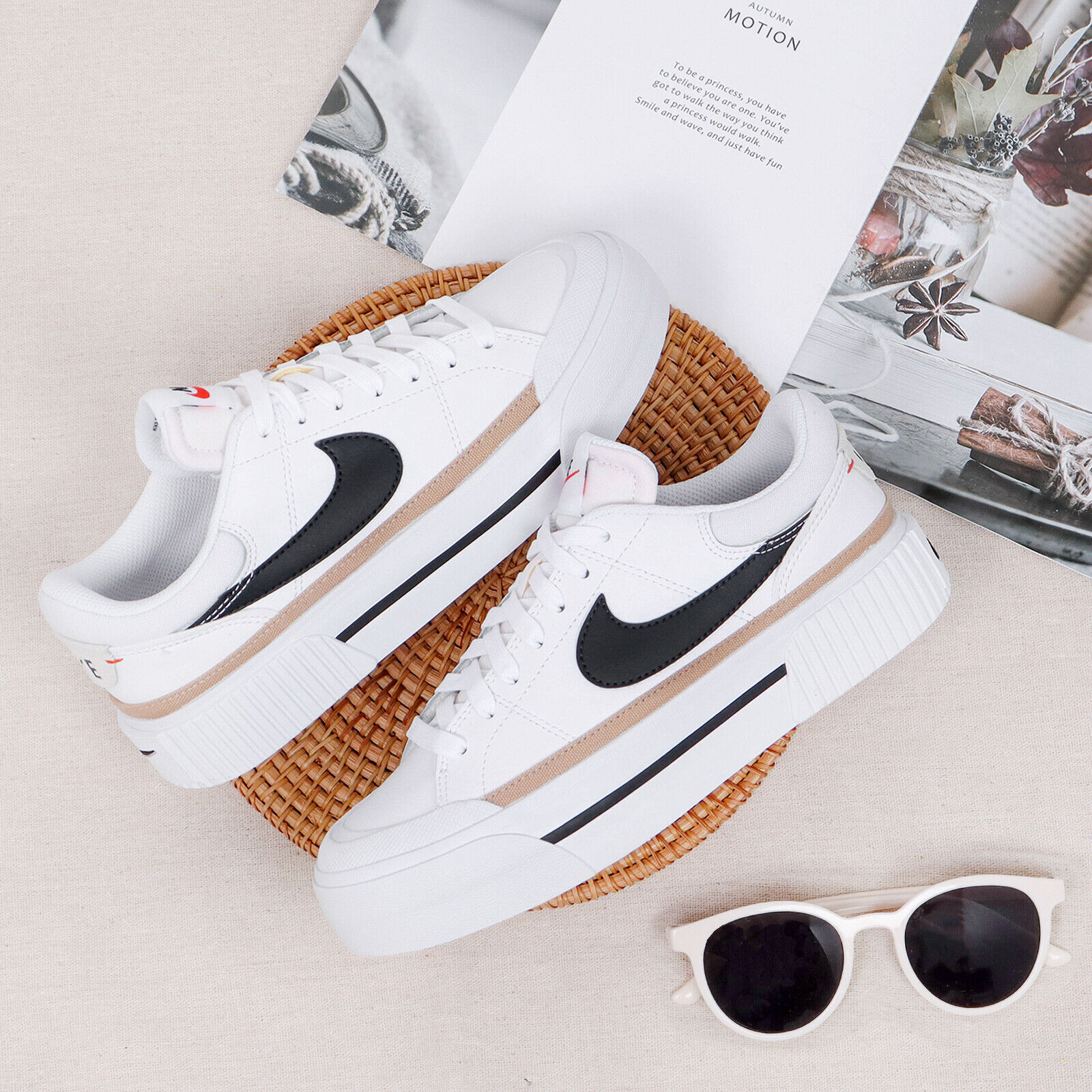 Australische persoon dynastie Atlantische Oceaan Nike Wmns Court Legacy Lift White Black Women Casual Platform Shoes  DM7590-100 | eBay