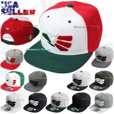 Snapback Flat Bill Baseball Cap Eagle Aguila Adjustable Hat Hecho en Mexico Men