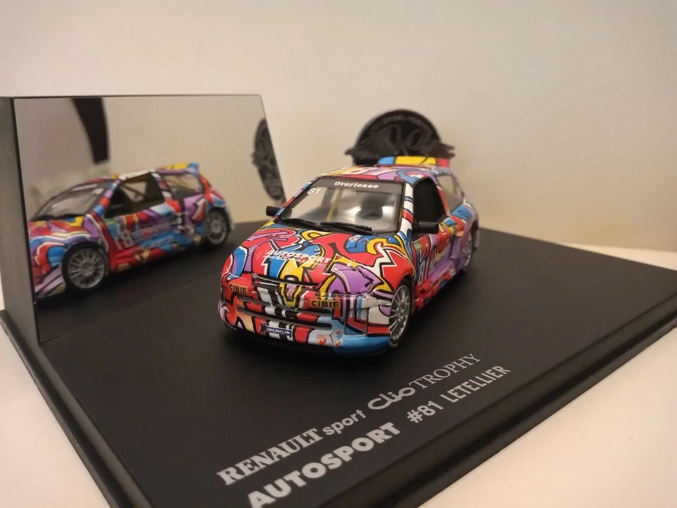 RENAULT SPORT CLIO TROPHY 1:43 - AUTOSPORT #81 LETELLIER - Eagle Collectibles - Immagine 2 di 4