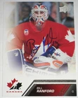 BILL RANFORD SIGNED 13-14 UPPER DECK TEAM CANADA CARD AUTOGRAPH AUTO!
