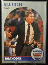 Hoops - 1990 - Bill Fitch - #321 New Jersey Nets - Card