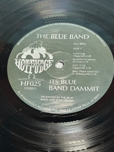 Bob Dorr's Blue Band - It's Blue Band Dammit - Hot Fudge - Autographed - NM/NM - Picture 6 of 7