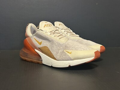 nike air max 270 light cream metallic gold