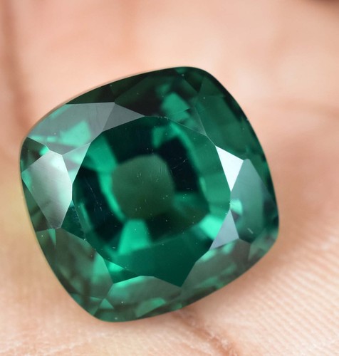 Smeraldo Verde Naturale 12,00 Ct Taglio Cuscino Certificato AGL Splendida Gemma Sciolta - Foto 4 di 6