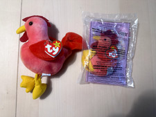 Strut Beanie Baby 4th Generation with Unopened Matching McDonalds Toy
