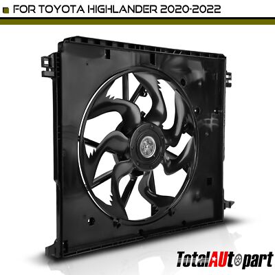 Radiator Cooling Fan Assembly w/ Brushless Motor & Shroud for Toyota Highlander