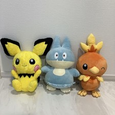 Pokemon Mechamogutto Plüsch Set 3 Stück Pichu Munchlax Torchic Gebraucht