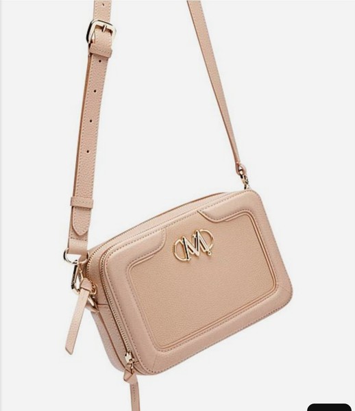 Mimco Unite Almond Leather Crossbody Bag Leather Excellent Condition 